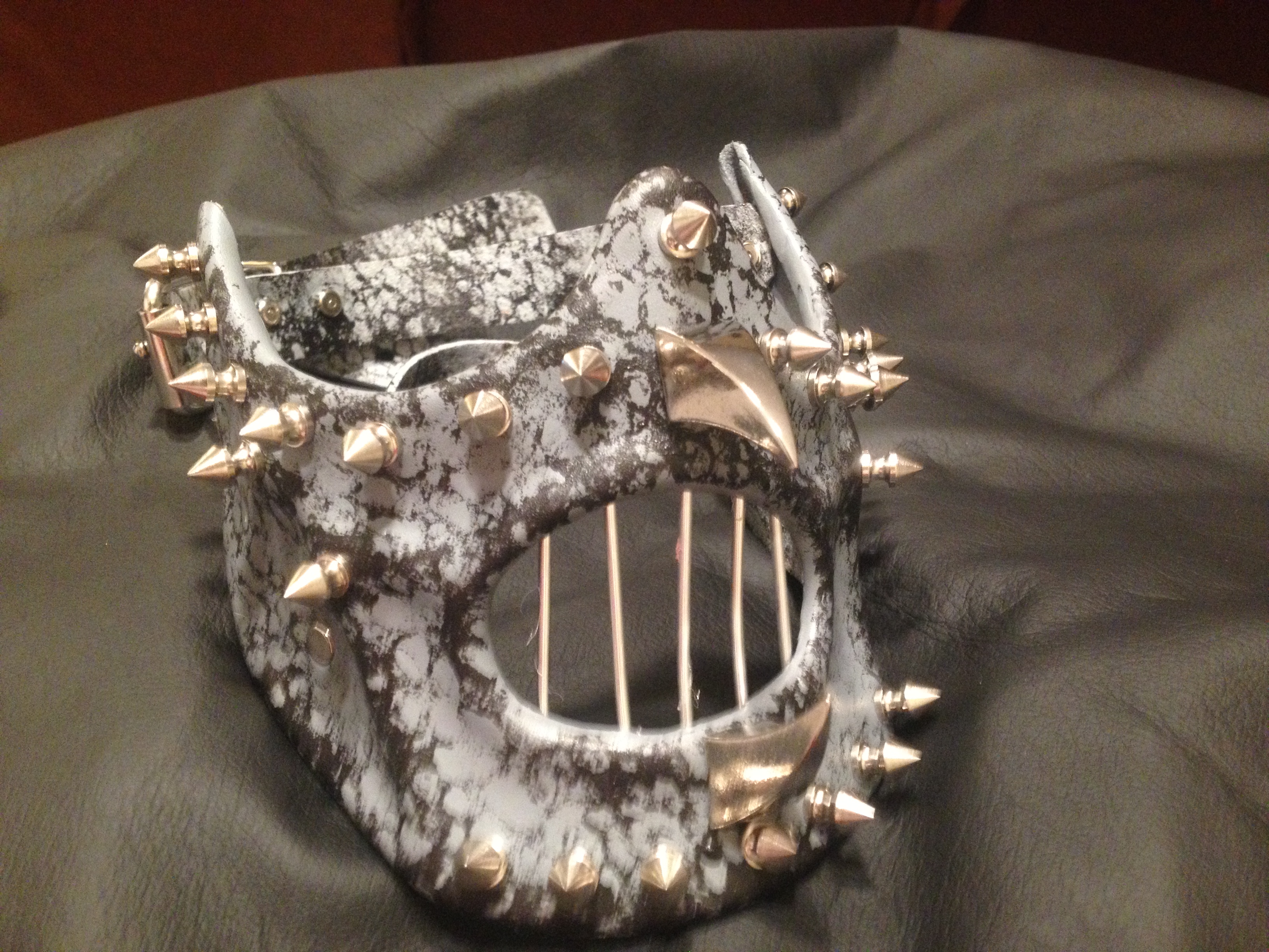 mouth leather mask